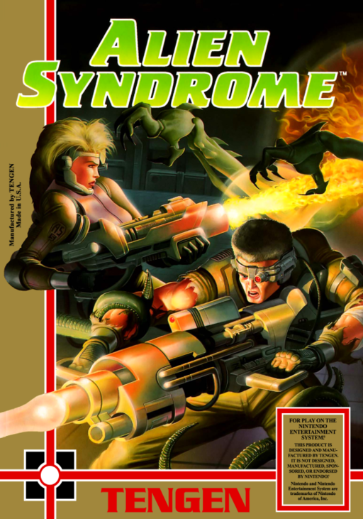 Alien Syndrome (USA) (Unl) box art
